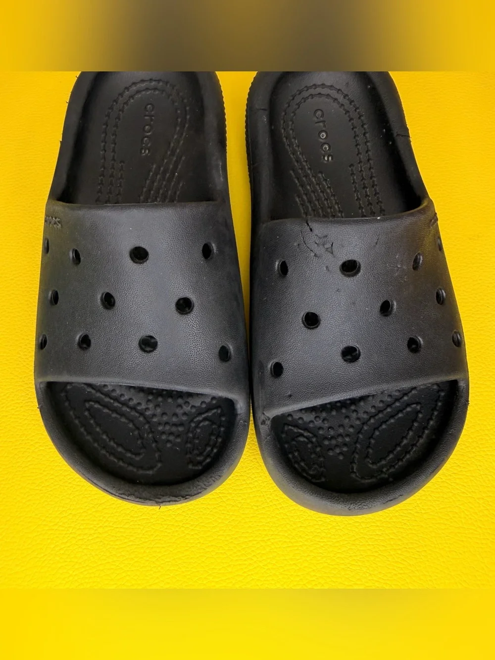 CROCS Kids Black Classic Slide Clogs Size 11